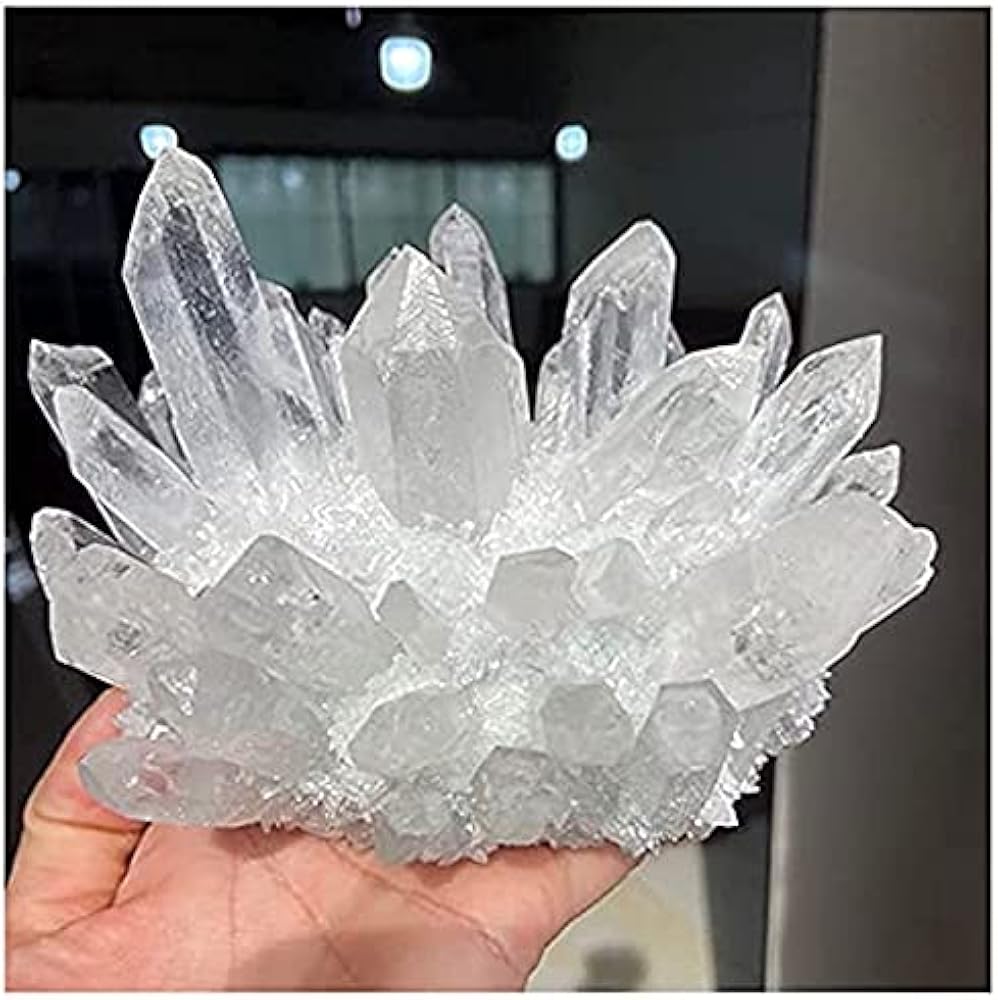 Amazon.co.jp: BOERLKY 天然水晶原石 1000gの自然な明確な白石水晶